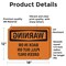 Signmission Back In Or Pull Out On Green Only OSHA Warning Sign, Vinyl Decal, 18in W x 12in L, 2PK OS-2PACK-WS-D-1218-L-12468 - alternate 3